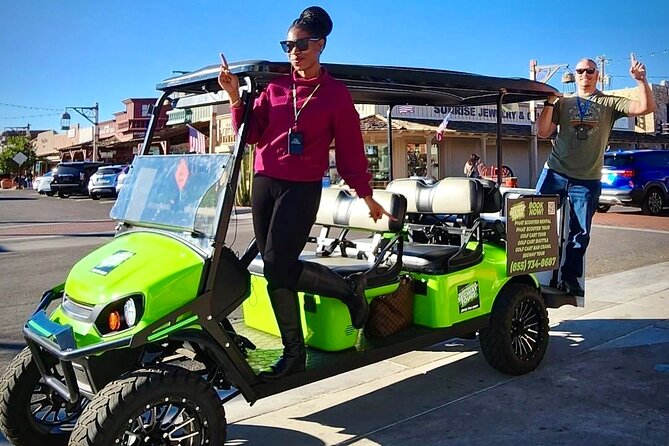 1.5 Hour Stretch Limo Golf Cart Tour, Ultimate Old Town Exploration - Why a golf cart works well in Old Town Scottsdale