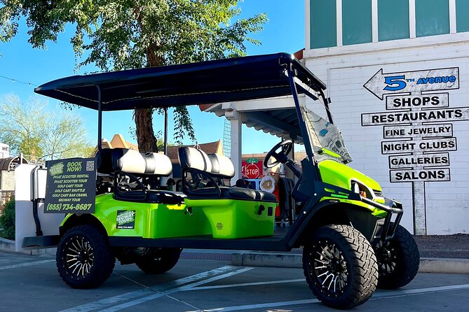 1.5 Hour Stretch Limo Golf Cart Tour, Ultimate Old Town Exploration - The Old Adobe Mission and Scottsdale’s early settlers