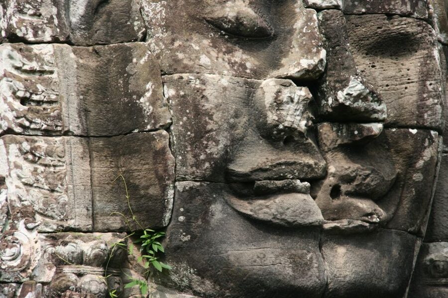 Angkor Wat in a vintage Jeep with driver - jeep rental - Bayon and the stone faces of Angkor Thom