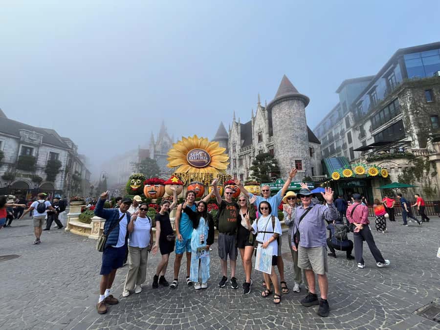 Ba Na Hills & Golden Bridge Private Car from Hoi An/Da Nang - Walking Across the Golden Bridge