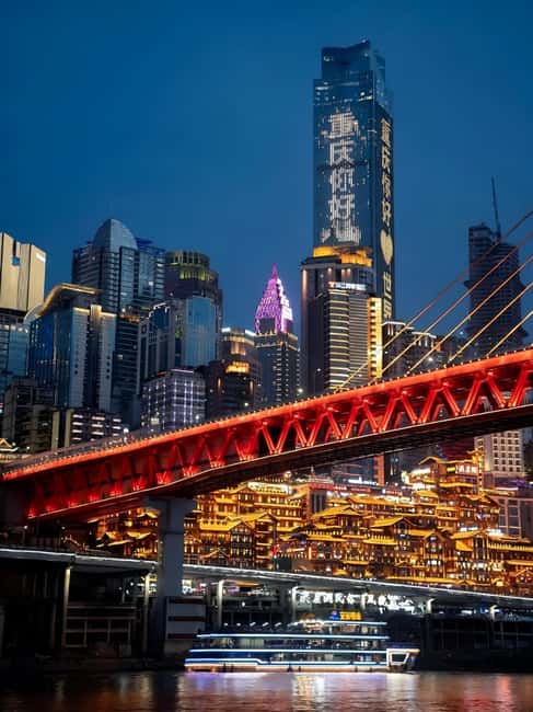 Chongqing deep explore & private car service including meals - Hongya Cave after dark, with a photographer