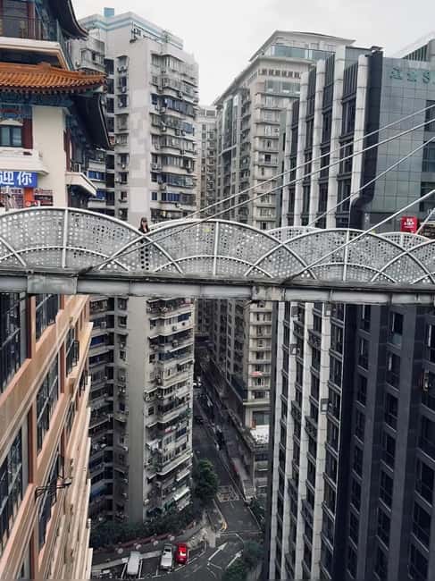 Chongqing deep explore & private car service including meals - Cable-car views across the Jialing River