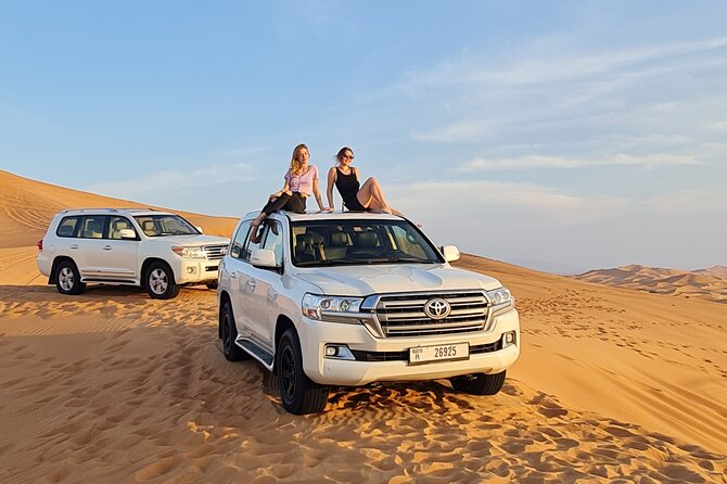 Dubai Desert Safari & Buffet Dinner and Camel ride with PRIVATE CAR - The shared Bedouin camp and short camel ride