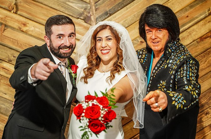 Elvis Wedding at The Little Vegas Chapel including Limousine Transportation - Flowers, vows, and ceremony choices