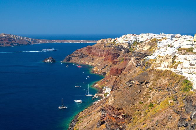 Explore Santorini with a Local Private Driver - Kamari or Perissa shows Santorini’s volcanic side