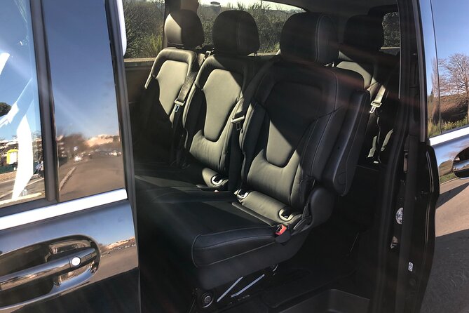 Fiumicino Airport private transfers with luxury Mercedes van - From the airport to your Rome address