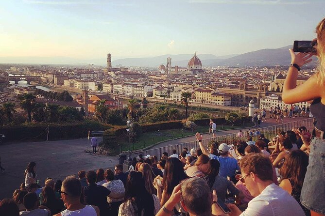 Florence sightseeing and Wine Tour Tuscany English private driver - Florence from the hilltop at Piazzale Michelangelo