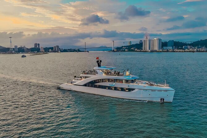 From Hanoi: Best Halong 5-Star Day Cruise, Buffet Lunch,Limousine - Buffet lunch and the sunset ride back