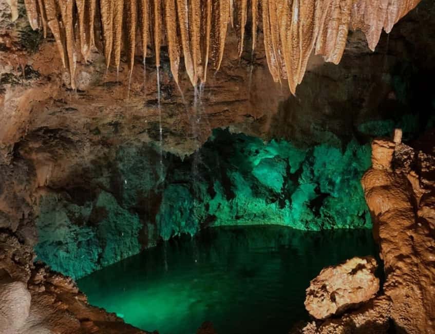 From Lisbon: Private Car Tour to Fátima and Mira de Aires - Going down 683 steps at Mira de Aire Cave