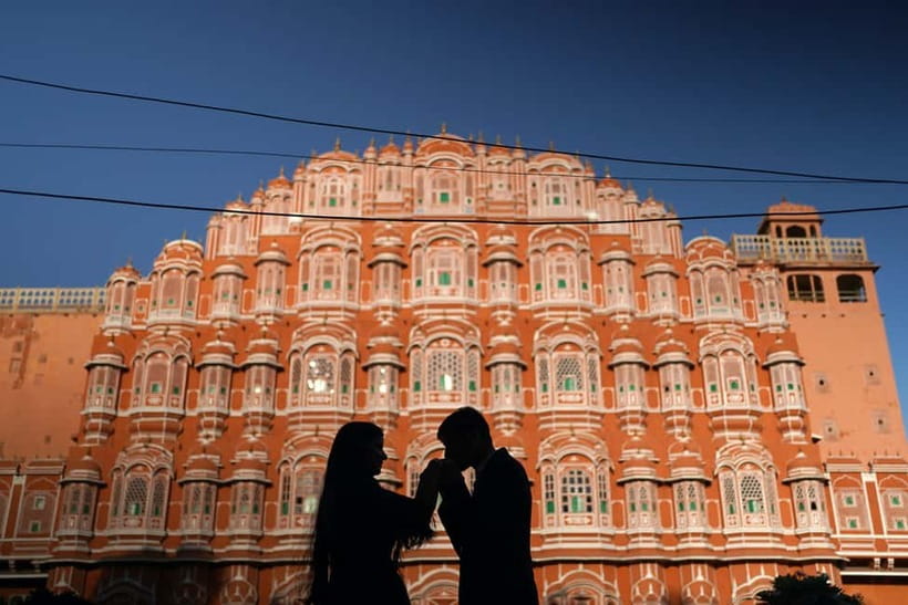 From New Delhi: Jaipur Tour by Fast Train or by Private Car - Amber Fort, where Jaipur begins above the plain