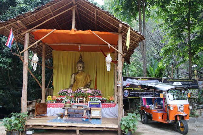Full Day Chauffeur Driven Tuk Tuk Adventure in Chiang Mai including rafting - A mountainside temple and a 360-degree view