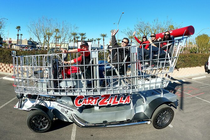 Giant Shopping Cart Limo Ride in Las Vegas - Why the open-air design changes the view