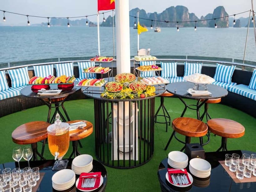 Ha Long Bay Cruise w/ Jacuzzi, Kayak & Limo from Hanoi - Sung Sot Cave on Bo Hon Island