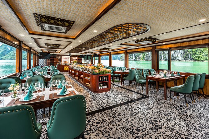 Halong bay 5star Cruise Day Trip: Buffet lunch & Limousine bus - Kayaking and the optional water activity