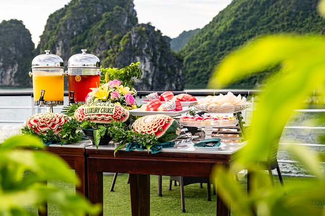 Halong bay Luxur Cruise Day trip: Buffet lunch & Limousine bus - The morning ride from Hanoi Old Quarter