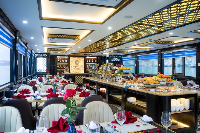 Hanoi : Halong Bay 7-Hour Luxury Cruise with Limousine Transfer - Ti Top Island for a short beach stop