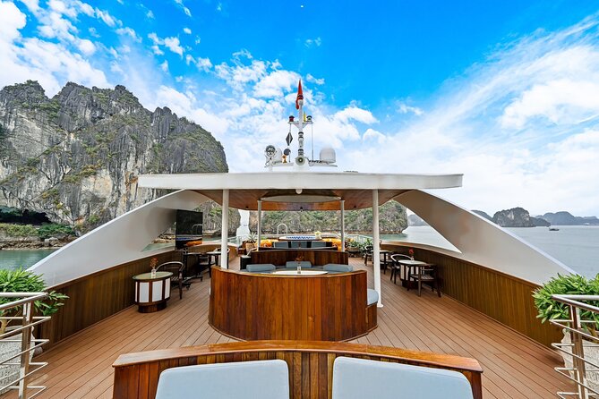 Hanoi to Ha Long Symphony Cruise with Limousine and Local Lunch - Lunch and the quiet waters of Luon Cave