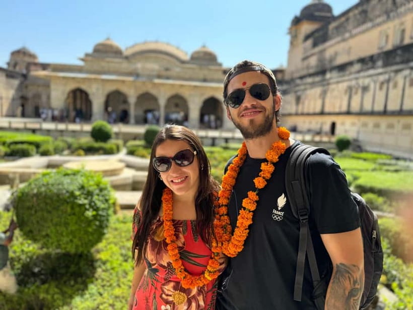 Highlights of Jaipur City on a Full Day Tour by Private Car - Amber Palace, courtyards, and hilltop views