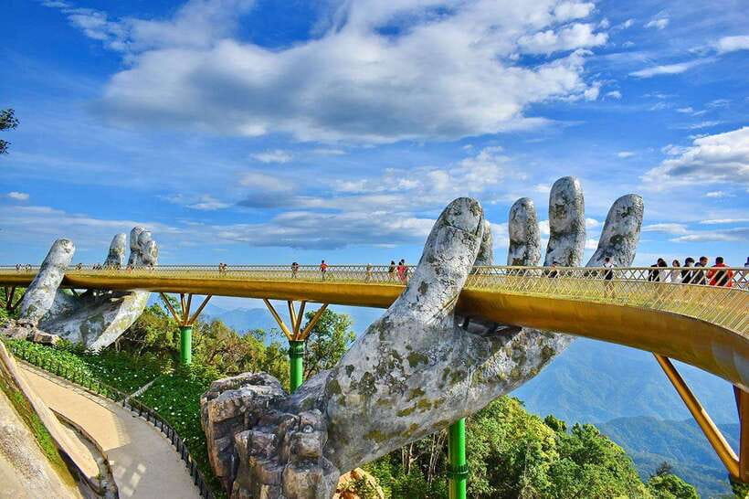 Hoi An/Da Nang: My Son Sanctuary - Golden Bridge by Car - Marble Mountains, caves, Buddhas, and stone workshops