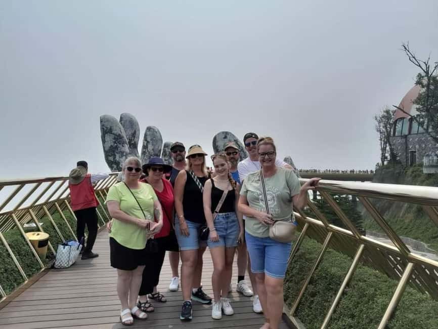 Hoi An/DaNang: Private Car Marble Mountain & Golden Bridge - Golden Bridge: the short stop with the biggest photographs