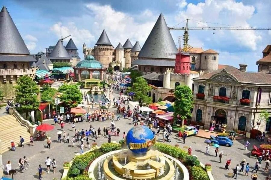 Hoi An/DaNang: Private Car Marble Mountain & Golden Bridge - Fantasy Park and the 90-plus free activities