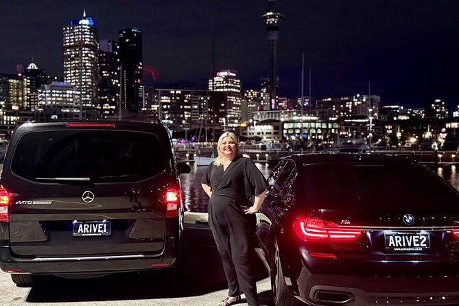Luxury Auckland Private Tour in Modern Black Mercedes Tourer - Crossing the Harbour Bridge