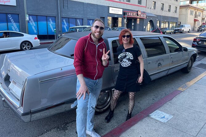 Manson Family Murders Funeral Limo Tour in LA - Music, interviews, and the funeral limousine