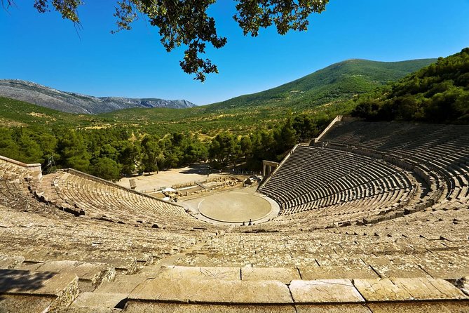 Mercedes Private Tour to Corinth-Nemea-Mycenae-Nafplio-Epidaurus - Akrokorinthos adds views and a steep historical setting