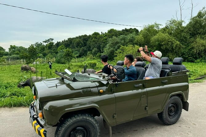 Ninh Binh Army Jeep see Highlight Start From Hanoi By Limousine - Leaving Hanoi in a limousine