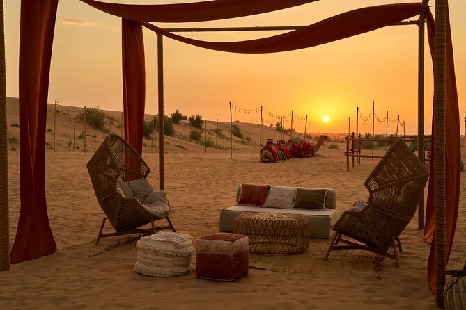 Noble Evening Desert Safari & Dinner Private Car Up to 6 Guests - Timing, clothing, and practical details