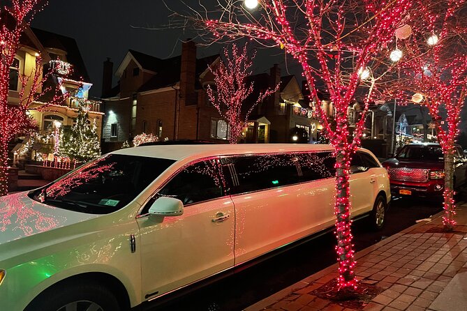 NYC Christmas Lights Tour by Limousine, SUV Or VAN. Dyker Heights - The Brooklyn Bridge stop in Dumbo