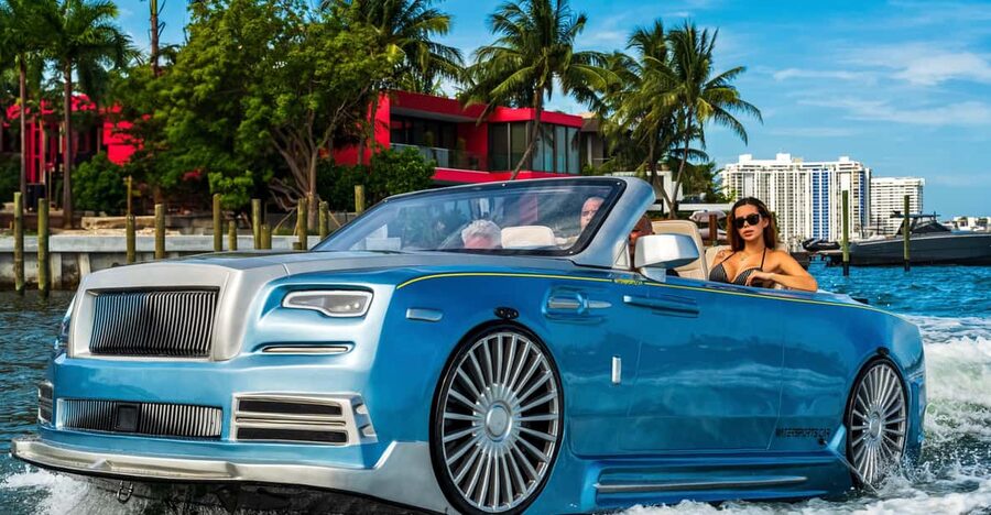 Palm Beach: Rolls Royce Jetcar Rental - Peanut Island for Photos and Swimming