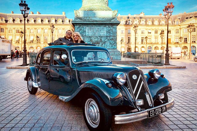 Paris Private Guided Tour in a Vintage Car with Driver - Private service, timing, and traffic