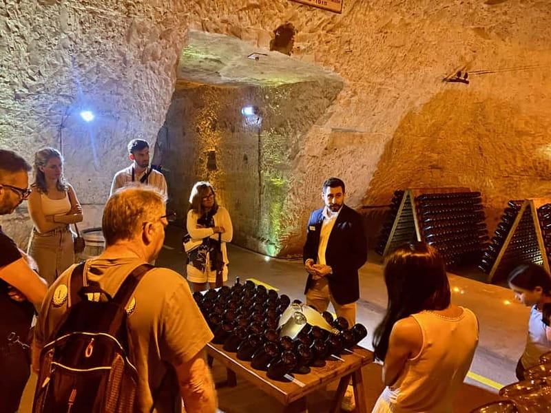 Paris: Ruinart and Veuve Clicquot Champagne Tour by Mercedes - Lunch in Reims, with room to choose