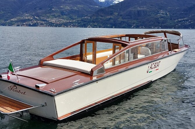 Private Boat Tour on Lake Como with Venetian Limousine - Villa Margherita Ricordi and Giuseppe Verdi