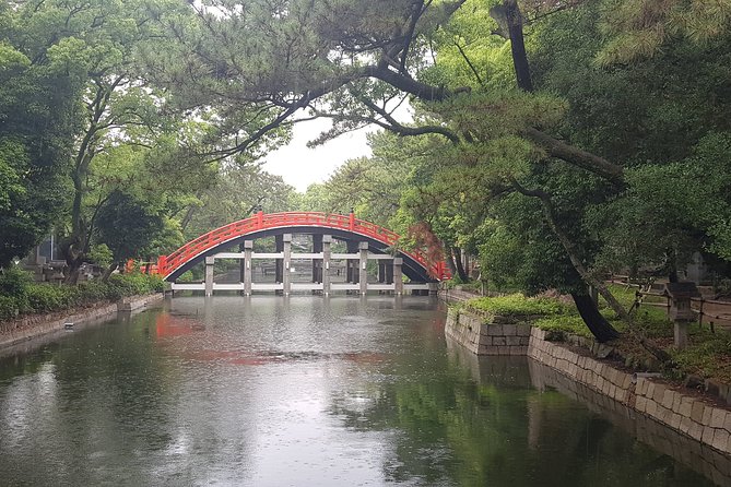 Private Car Full Day Tour of Osaka Temples, Gardens and Kofun Tombs - Sumiyoshi Taisha: a clear Shinto contrast