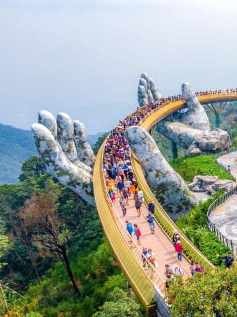 Private Car To BaNa Hills-Golden Bridge From Hoi An/Da Nang - The first cable car and the views from above