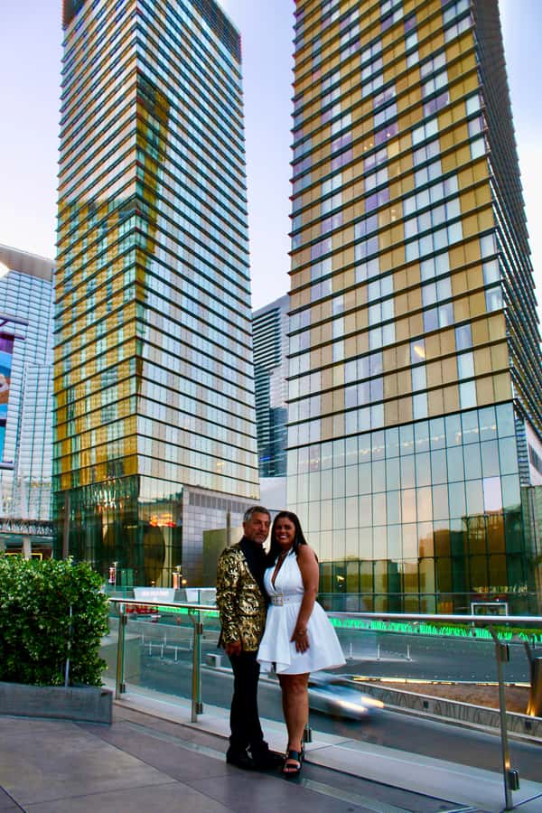 Private Limo 2.5hr Tour of Vegas with Champagne - The Welcome sign provides a clear finish