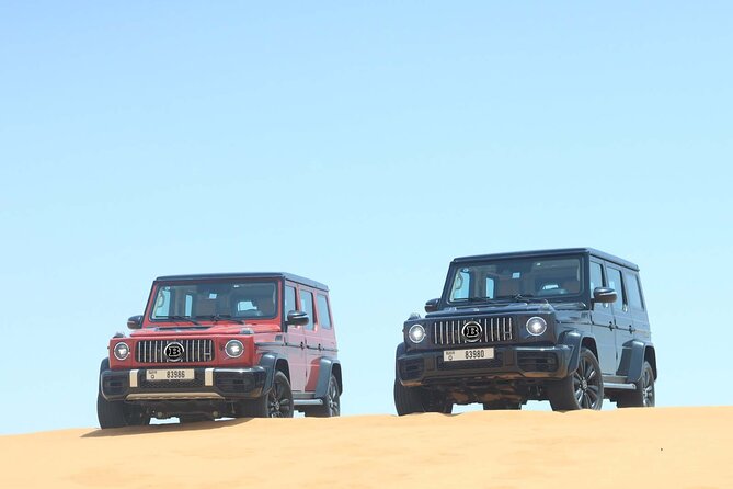 Private VIP Desert Safari in Luxury Vehicle G-Wagon - A private start from Dubai at 4:30 pm