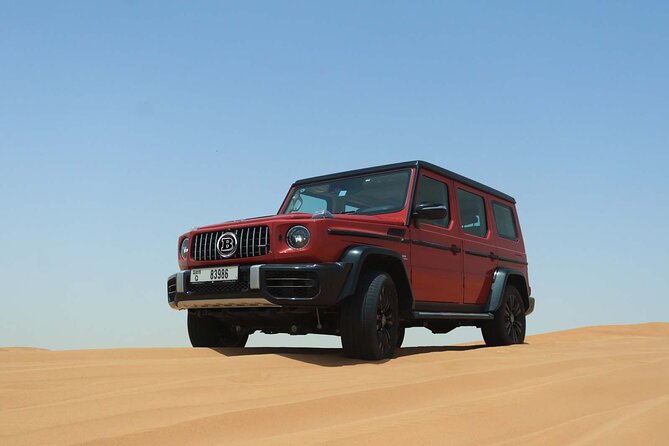 Private VIP Desert Safari in Luxury Vehicle G-Wagon - Front-row seating at the desert camp