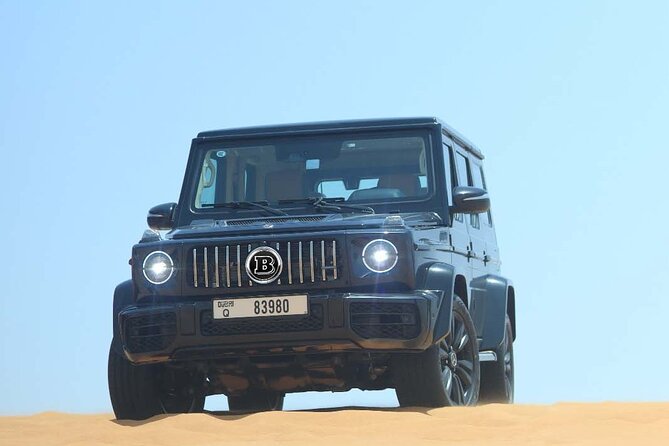 Private VIP Desert Safari in Luxury Vehicle G-Wagon - More than 60 buffet items, barbecue, and sweets