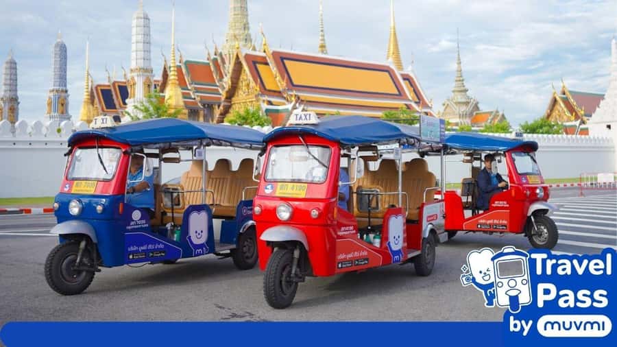 Rent private e-tuk tuk with driver in Bangkok - A closer look at the four, six, and eight-hour choices