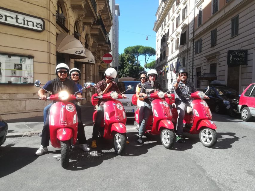 Rome: City Highlights Vespa Tour with Driver - Piazzas, fountains, and basilicas