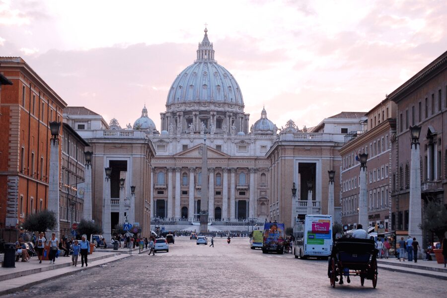 Rome: Holy Doors Pilgrimage with Private Driver and Guide - St. Peter’s Basilica From the Outside
