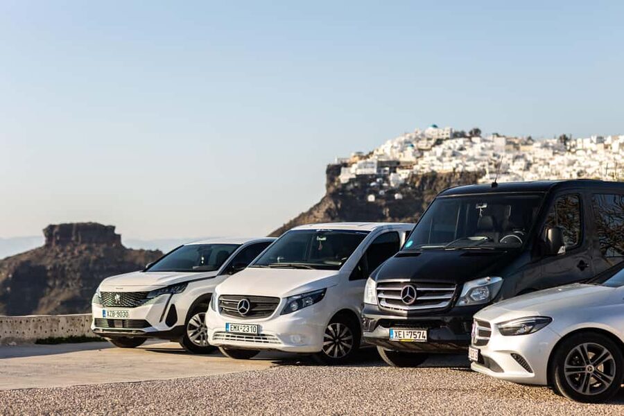 Santorini: Private Car & Driver at Your Disposal - Key points at a glance