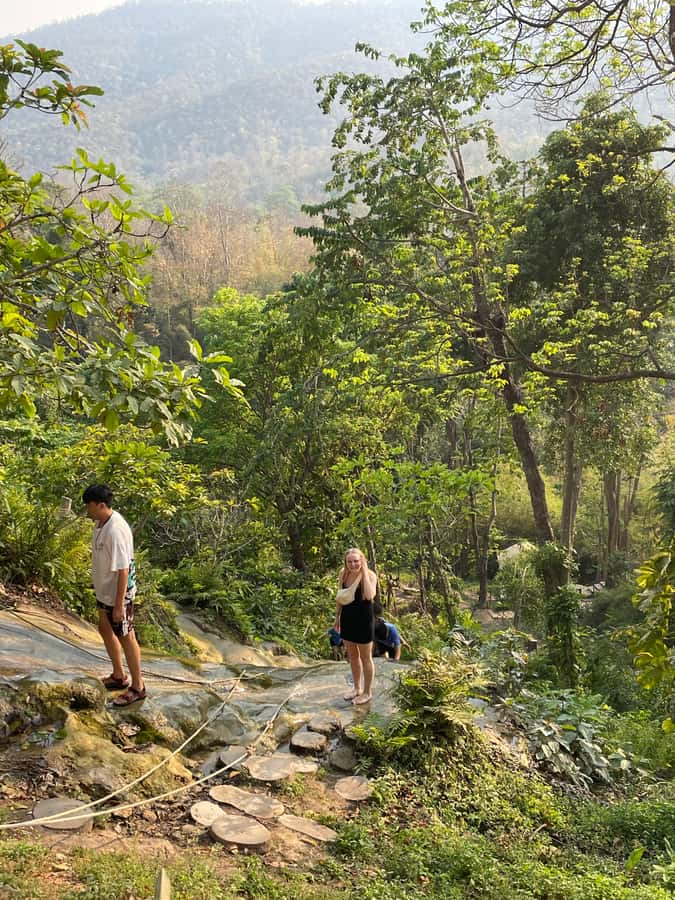 Sticky Waterfall Half-day with Private Car - Swimming in the Cool Water