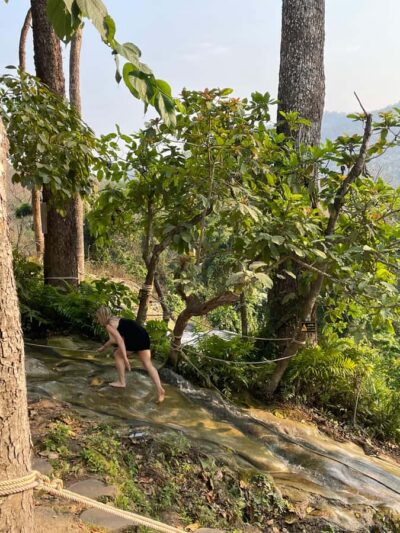 Sticky Waterfall Half-day with Private Car