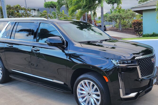 VIP Private Maui OGG Arrival Transfer in Black Cadillac Escalade - What Del and Scott add to the ride